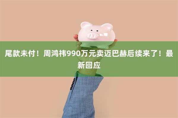 尾款未付！周鸿祎990万元卖迈巴赫后续来了！最新回应