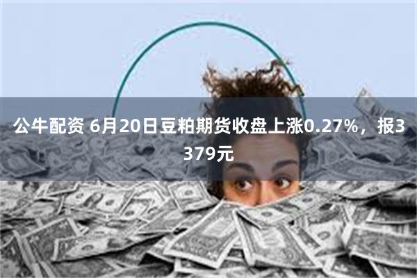 公牛配资 6月20日豆粕期货收盘上涨0.27%，报3379元