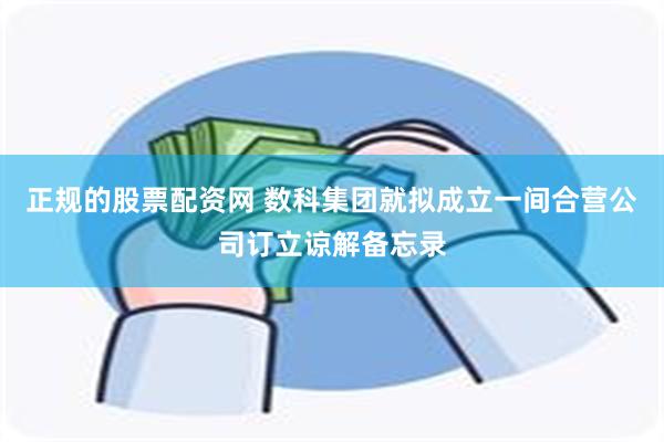 正规的股票配资网 数科集团就拟成立一间合营公司订立谅解备忘录