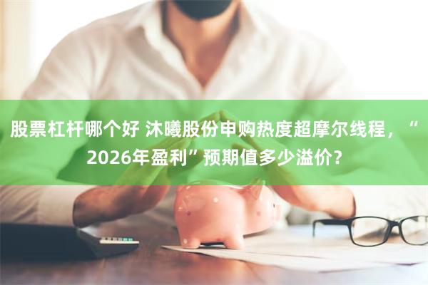 股票杠杆哪个好 沐曦股份申购热度超摩尔线程，“2026年盈利”预期值多少溢价？